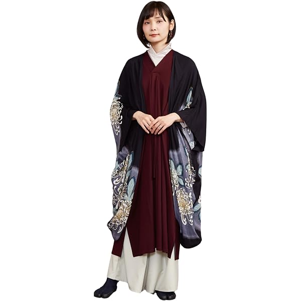 Amazon.co.jp: 倭物やカヤ 揺る鈴蘭羽織付きワンピース 76L-6111 春夏